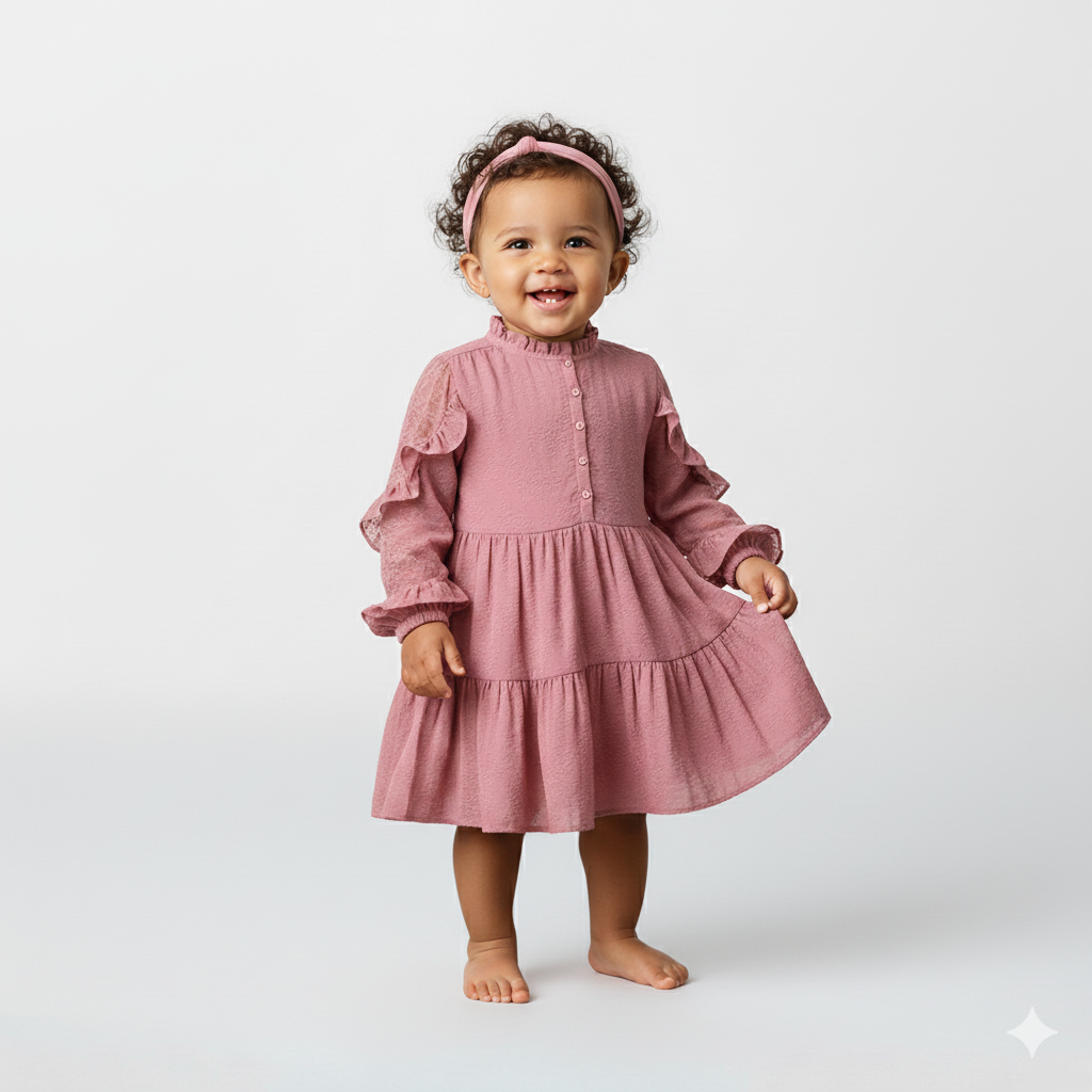 Vestido gasa fantasia