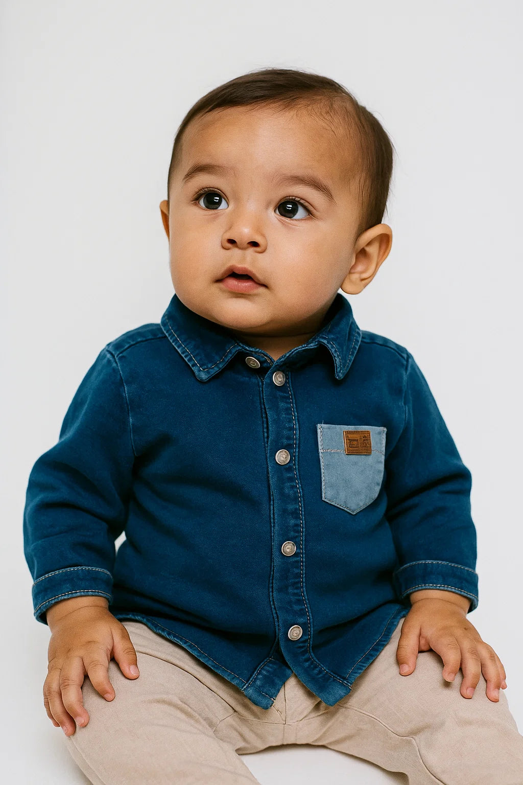 Camisa M/L Felpa Denim
