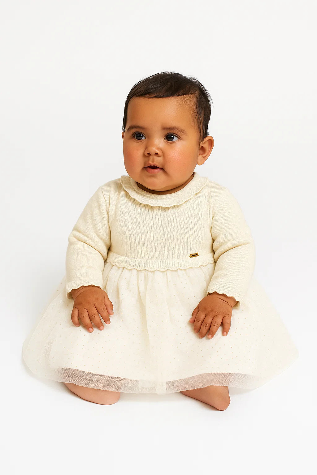 Vestido Combinado Tricot